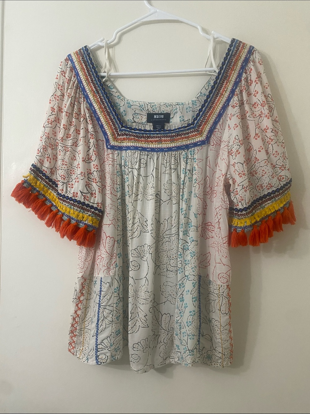 Anthropologie - Maeve Paolina Tasseled Blouse
